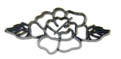 Rozvitá růže - patchwork na marcipán